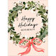 Sentiment Wreath Flat Holiday Cards Image 3 of 3